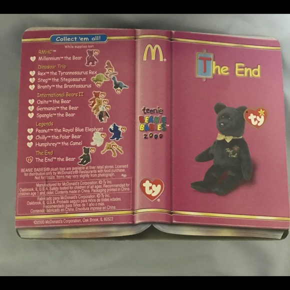 RARE Ty The End Beanie Baby & McDonald’s Teenie Baby - Picture 9 of 9